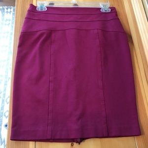 Pretty Fuchsia Pencil Skirt, Size 6